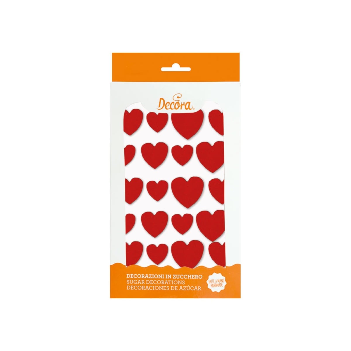 Décorations en sucre - Coeurs (16pcs)
