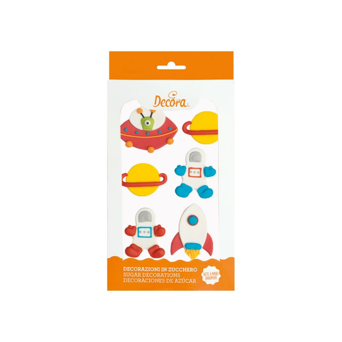 Décorations en sucre - Espace (6pcs)