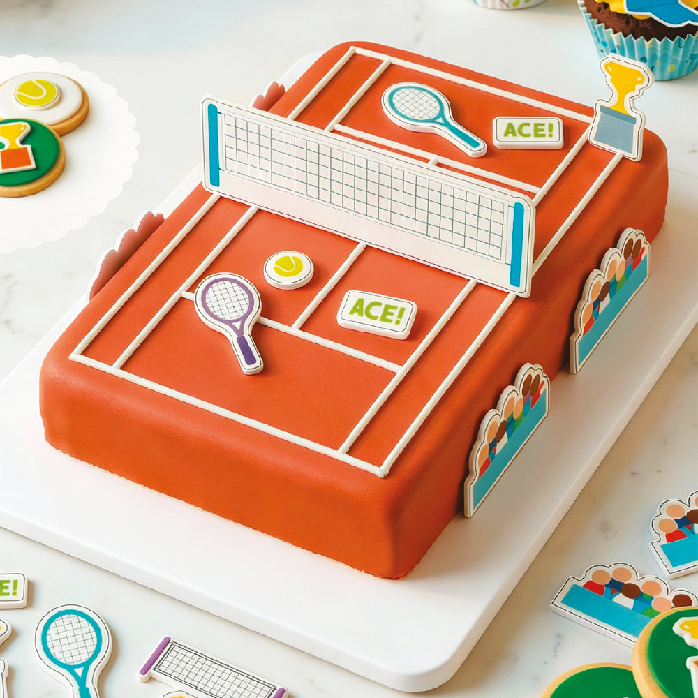 Toppers en sucre Tennis (9 pièces)