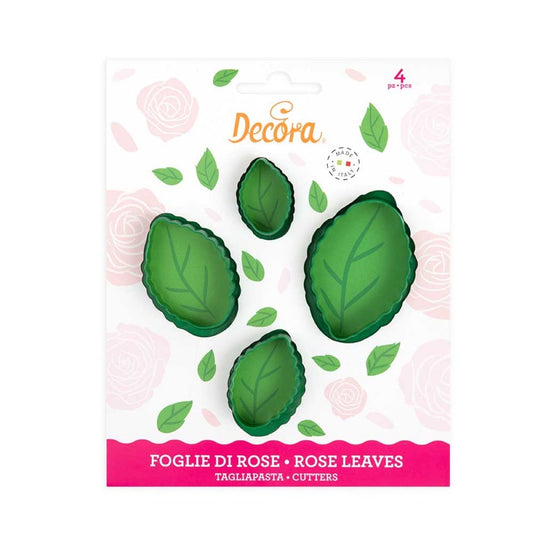 Emporte pièces - Feuilles de Rose (4pcs)