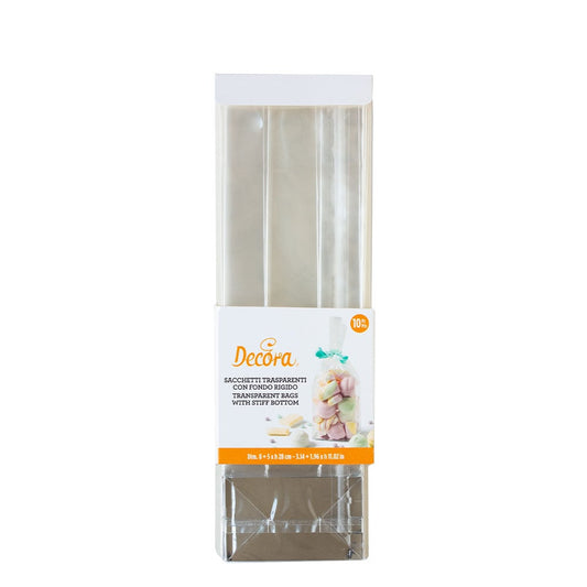 Sachets transparents à fond rigide - 8cm