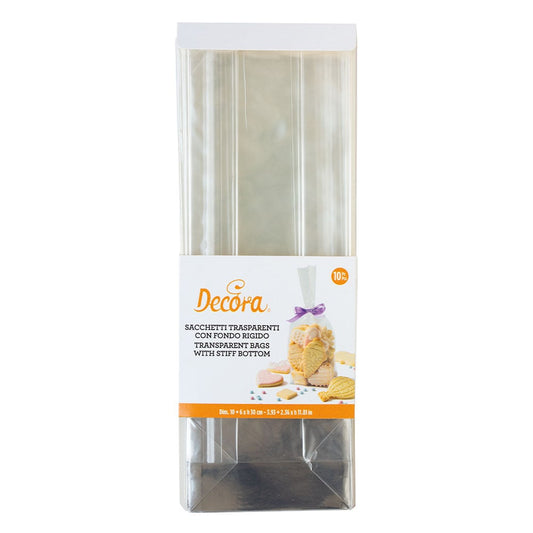 Sachets transparents à fond rigide - 10cm