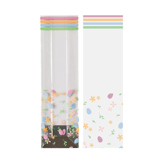 Sachets à fond rigide Fleurs et œufs (10 pièces)