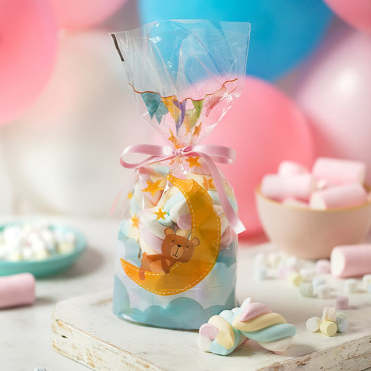 Sachets pour bonbons - Ourson sur la lune