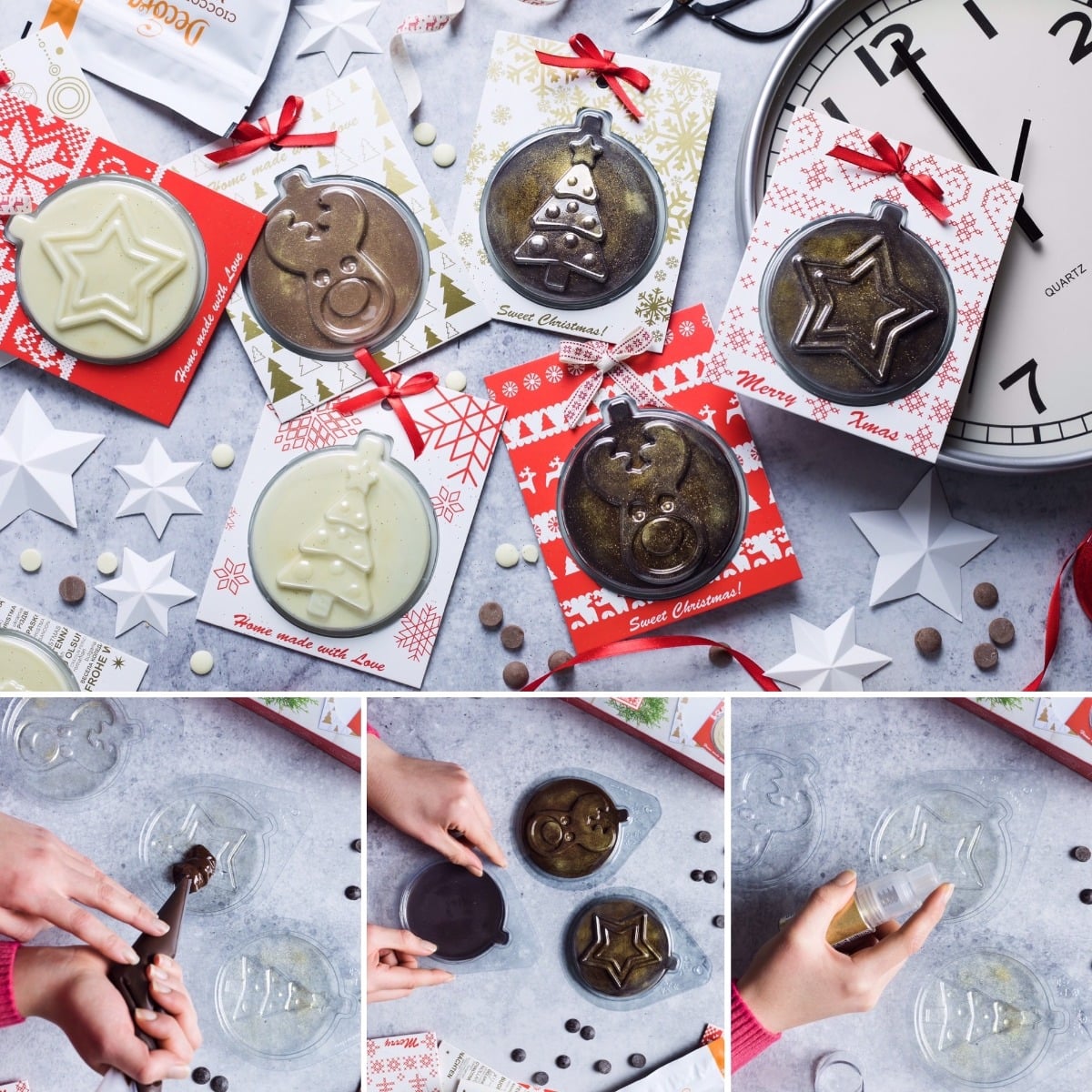 Moule à chocolat - Carte de Noël