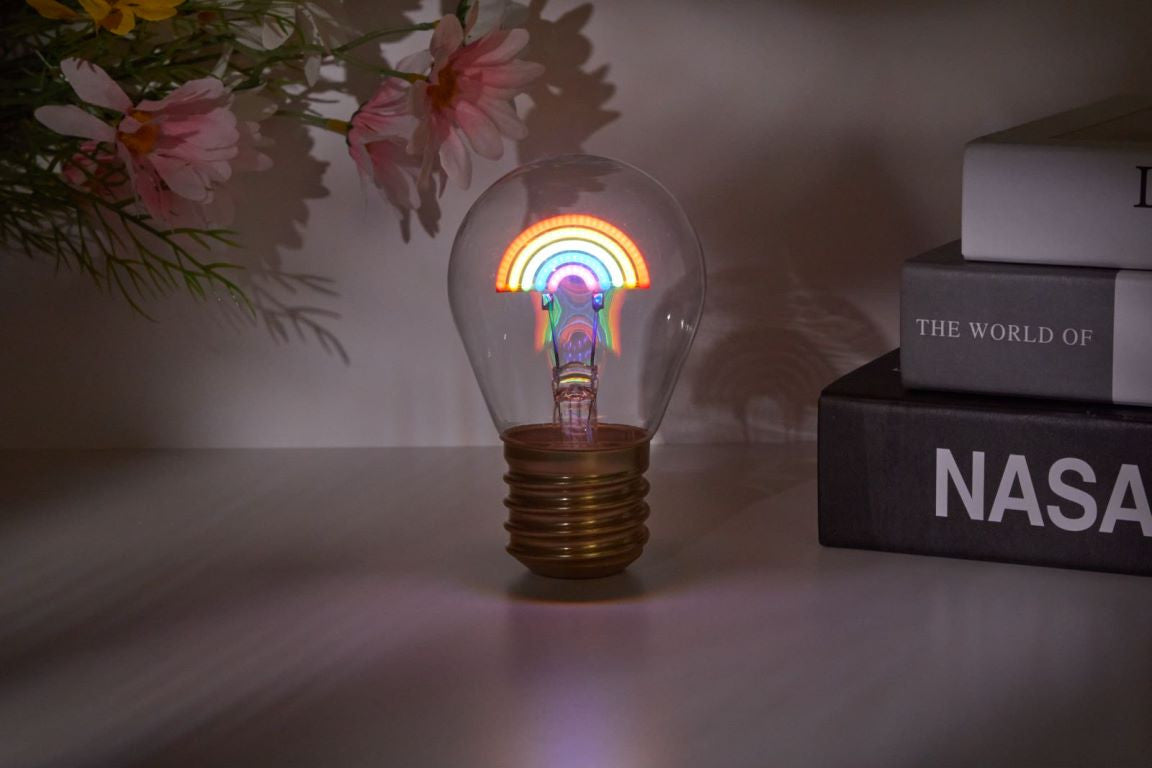 Ampoule LED autonome à motif lumineux