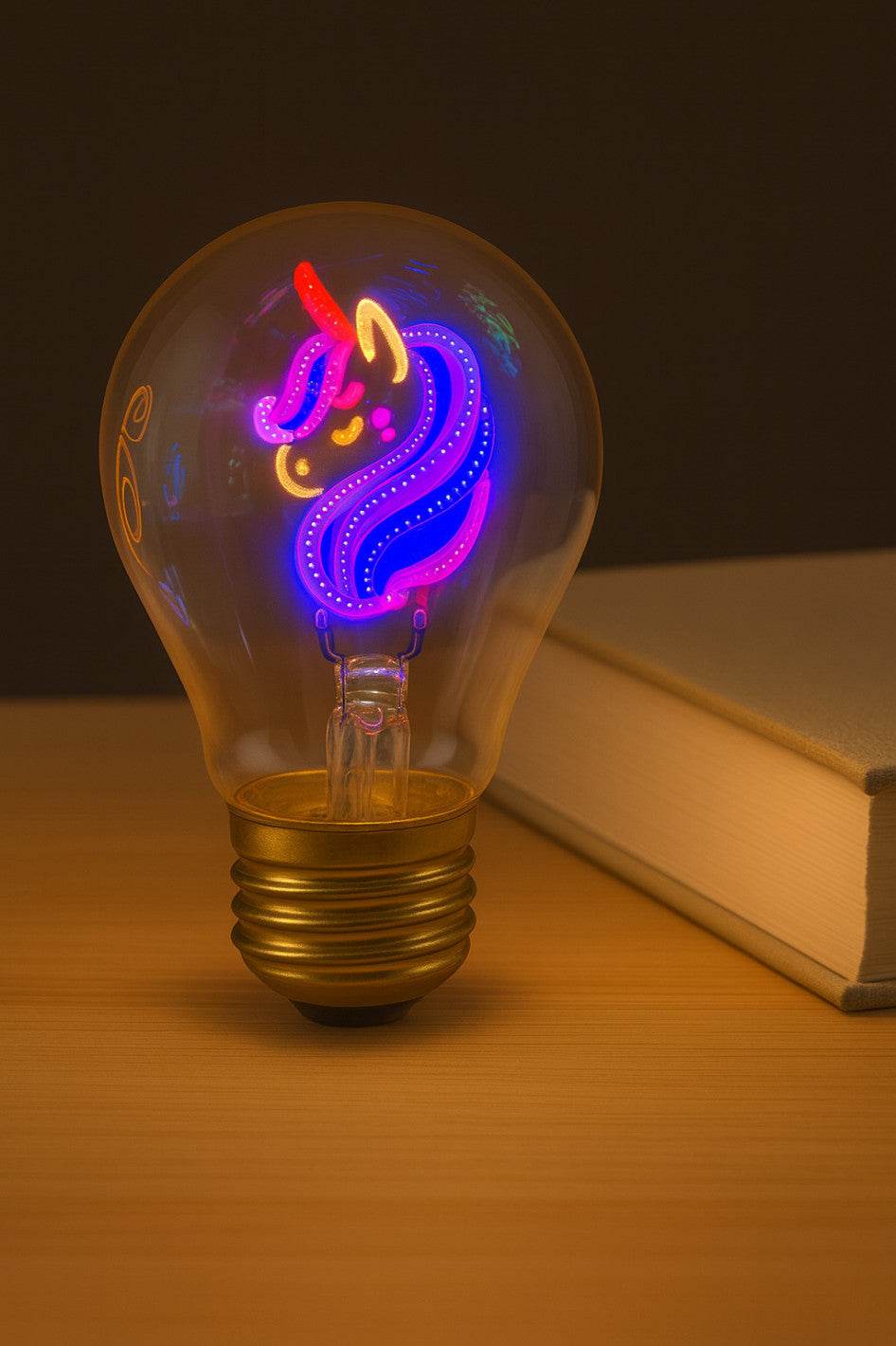 Ampoule LED autonome à motif lumineux