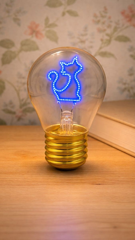 Ampoule LED nomade à motif néon
