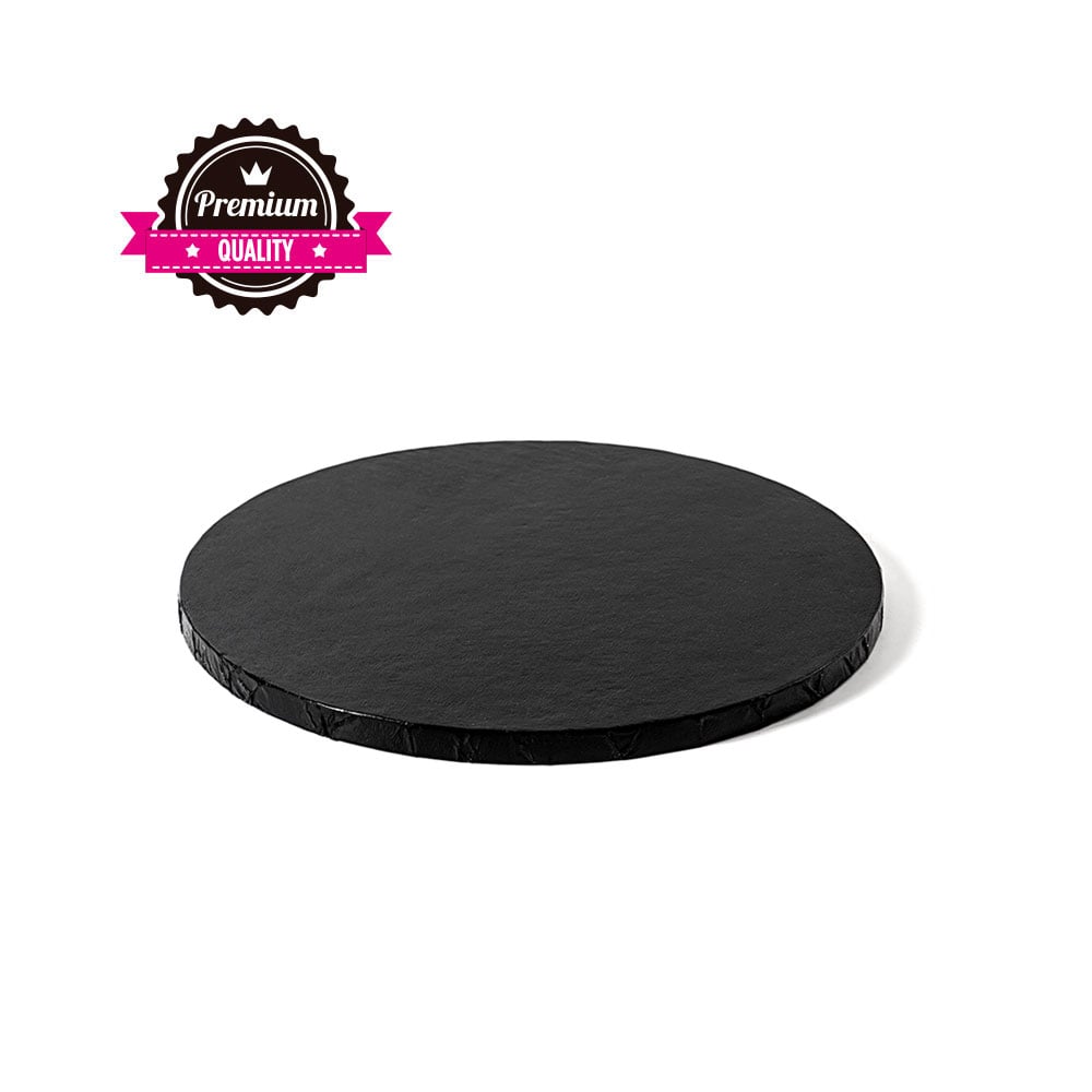 Plateau Rond Noir 25cm (12mm)