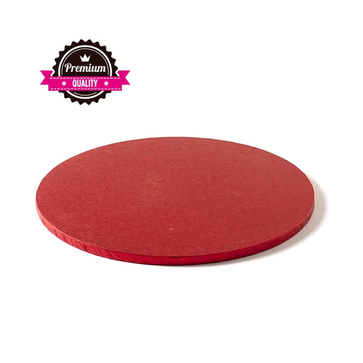 Plateau Premium Rond Rouge 30cm (12mm)