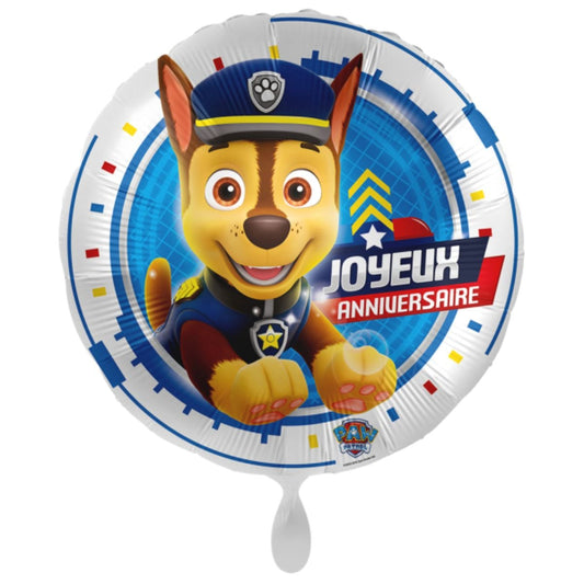 Ballon Alu - Joyeux Anniversaire - Chase