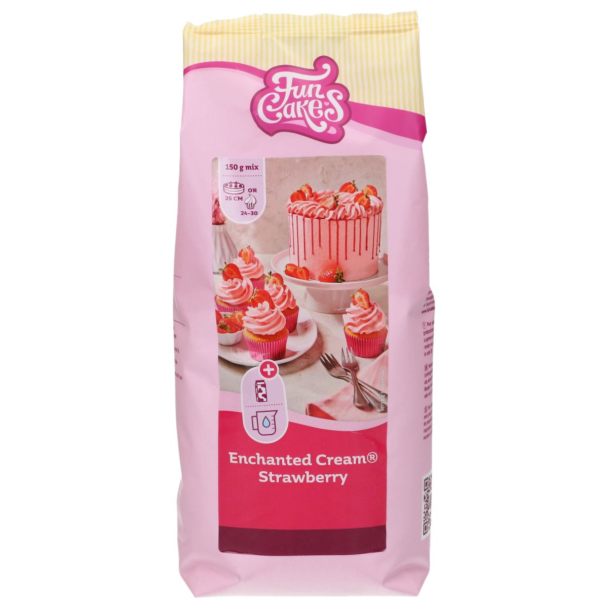 FunCakes Préparation pour Enchanted Cream® fraise (900g)