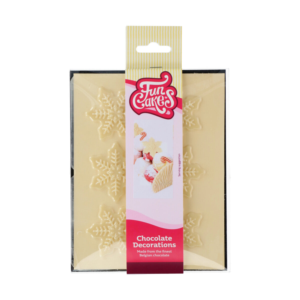 Décorations en chocolat - Flocons de neige (6pcs)