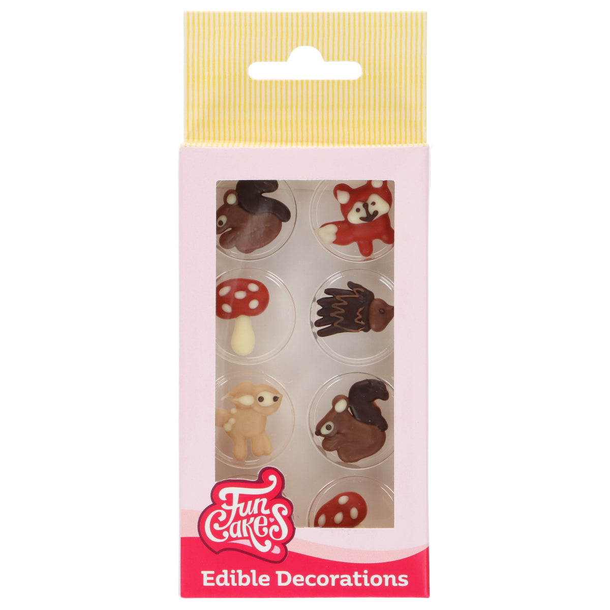 Décorations en chocolat - Animaux d'automne (8pcs)