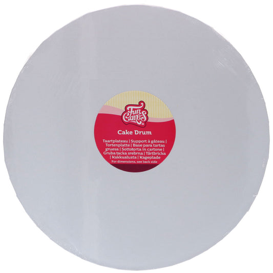 FunCakes Cake drum rond blanc (Ø32.5 cm, 20mm)