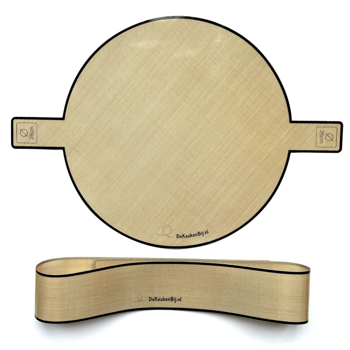 Papier de cuisson en silicone réutilisable rond