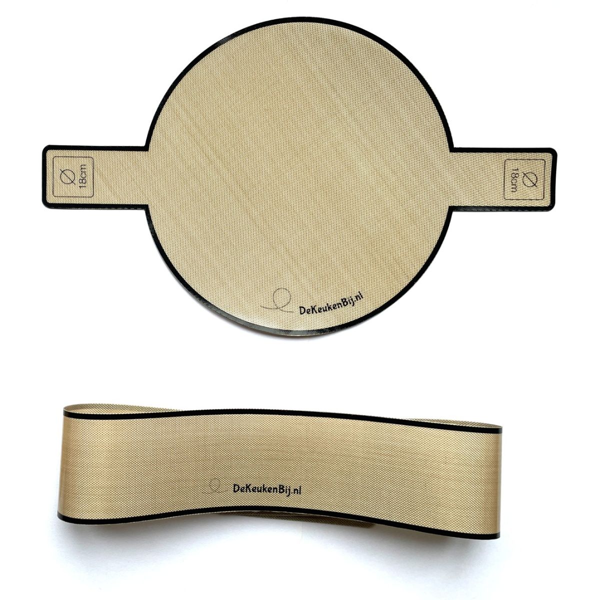 Papier de cuisson en silicone réutilisable rond