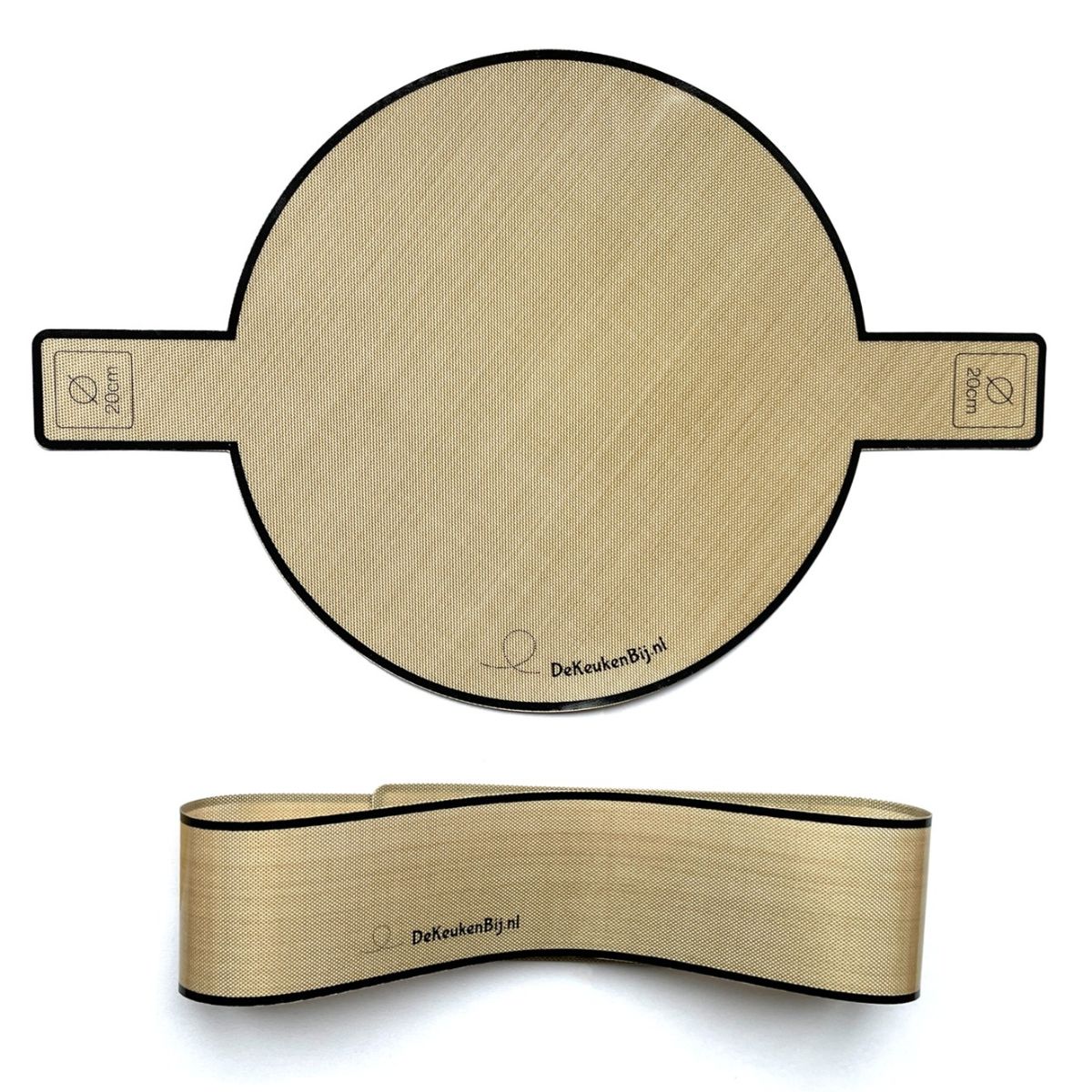 Papier de cuisson en silicone réutilisable rond