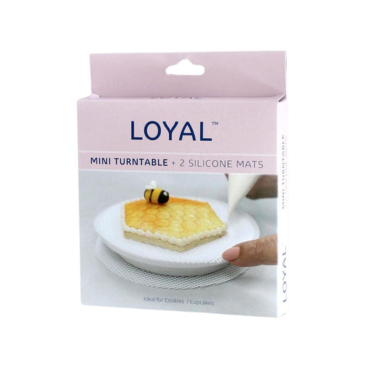 Loyal Mini plateau tournant avec 2 tapis silicone (Ø12.4cm)