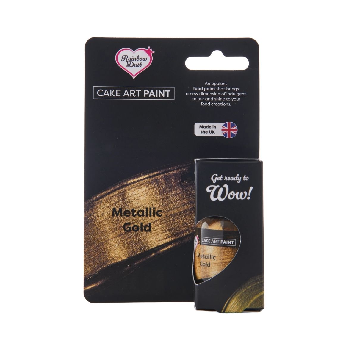Peinture alimentaire métallisée Or (25g)
