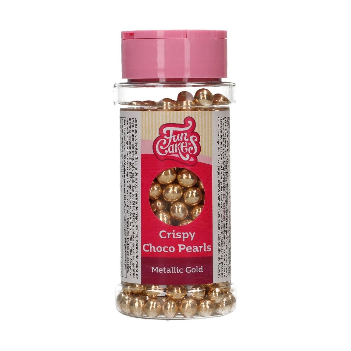 Perles de chocolat croquant - Or