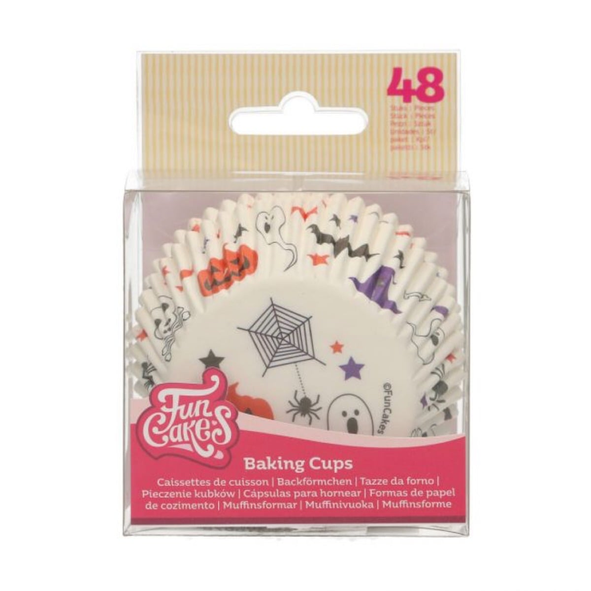 Caissettes à Cupcakes - Fantôme et Citrouille (48pcs)