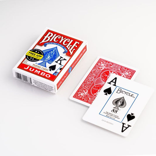 Cartes Bicycle Jumbo - Rider Back 1 Pack - Rouge