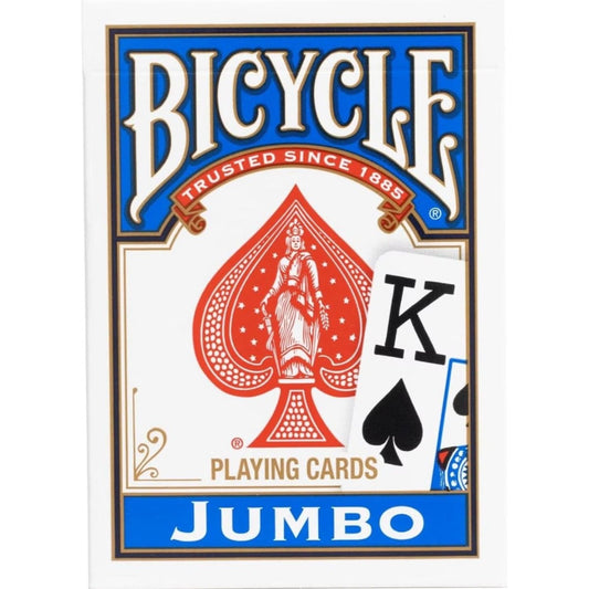 Cartes Bicycle Jumbo - Rider Back 1 Pack - Bleu