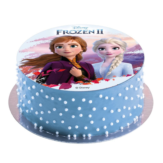 Disque comestible 20cm sans sucre - Reine des Neiges 2