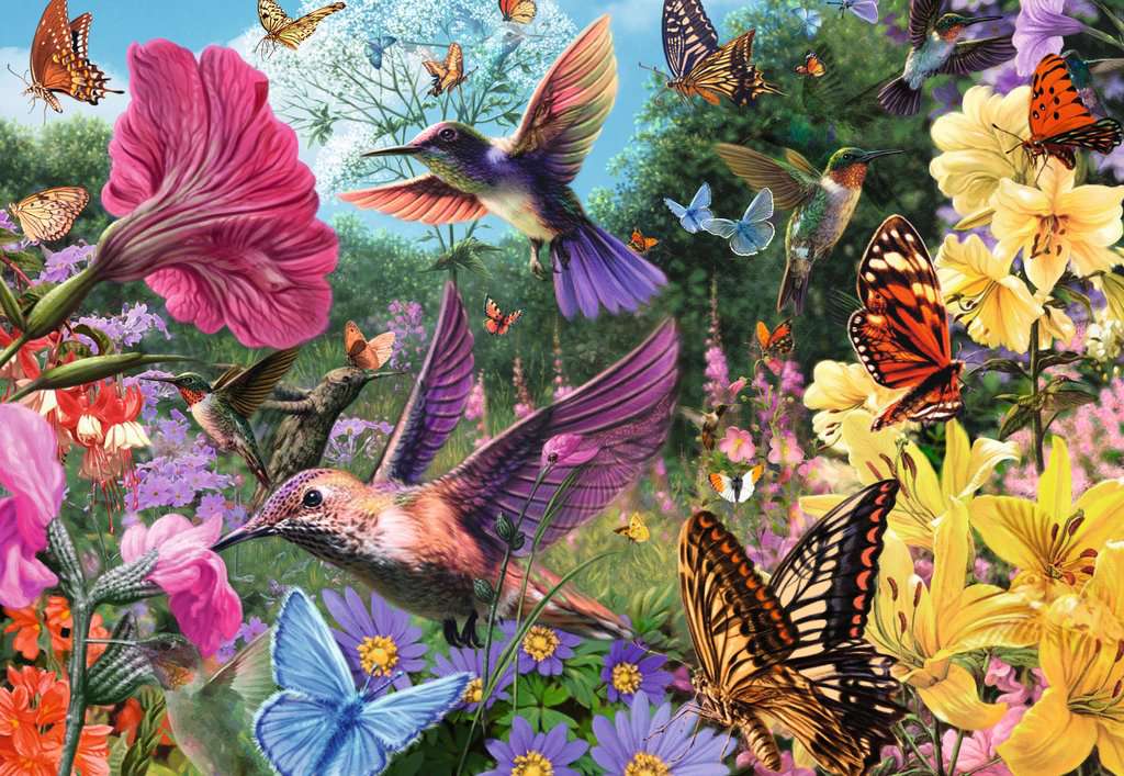 Puzzle 200 pièces - Colibris