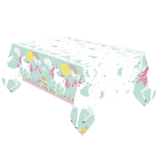 Nappe en plastique - Licorne (137x243cm)