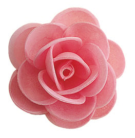 Décos comestibles - Rose Rose 4.5cm (50pcs)