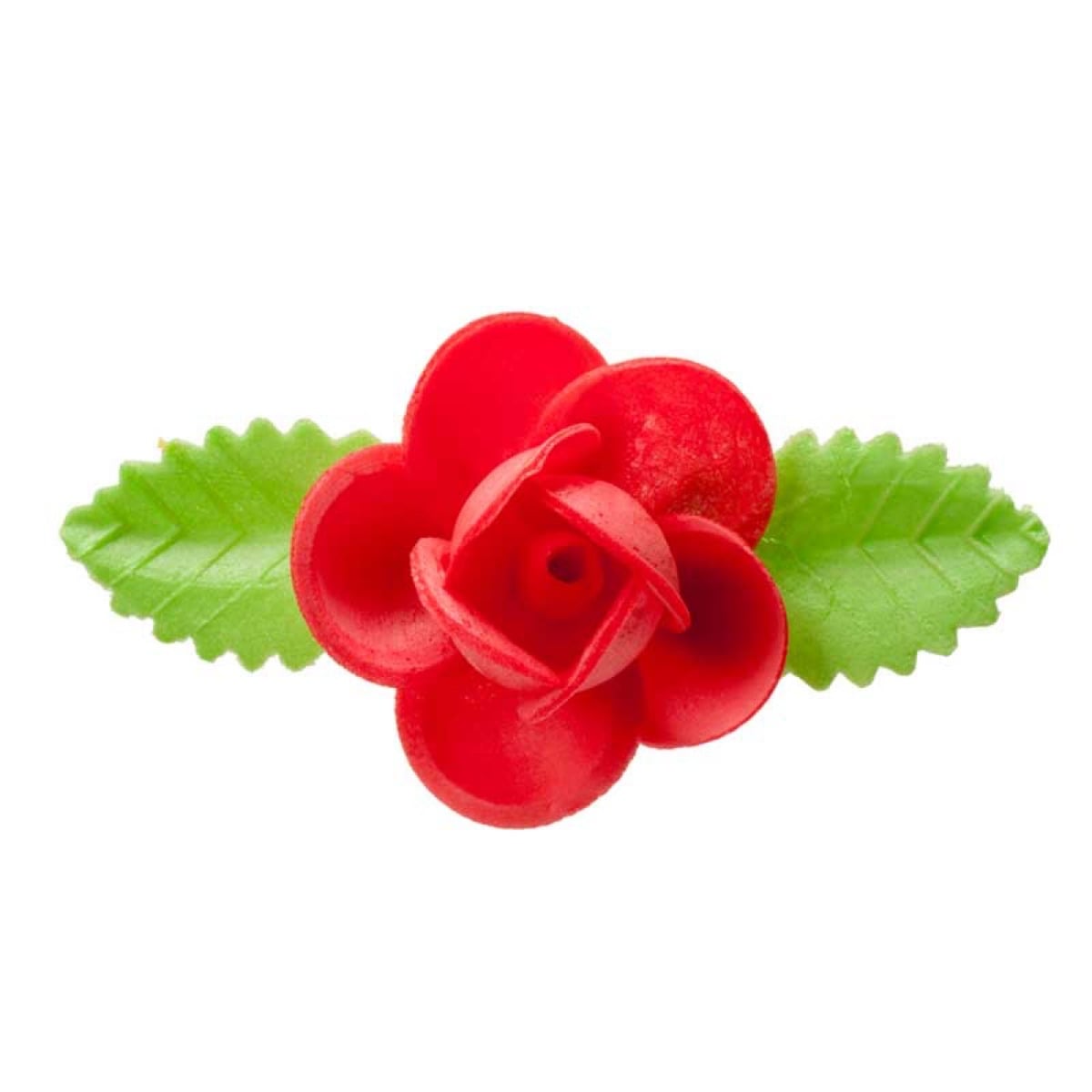 Roses en azyme avec feuilles (50pcs)