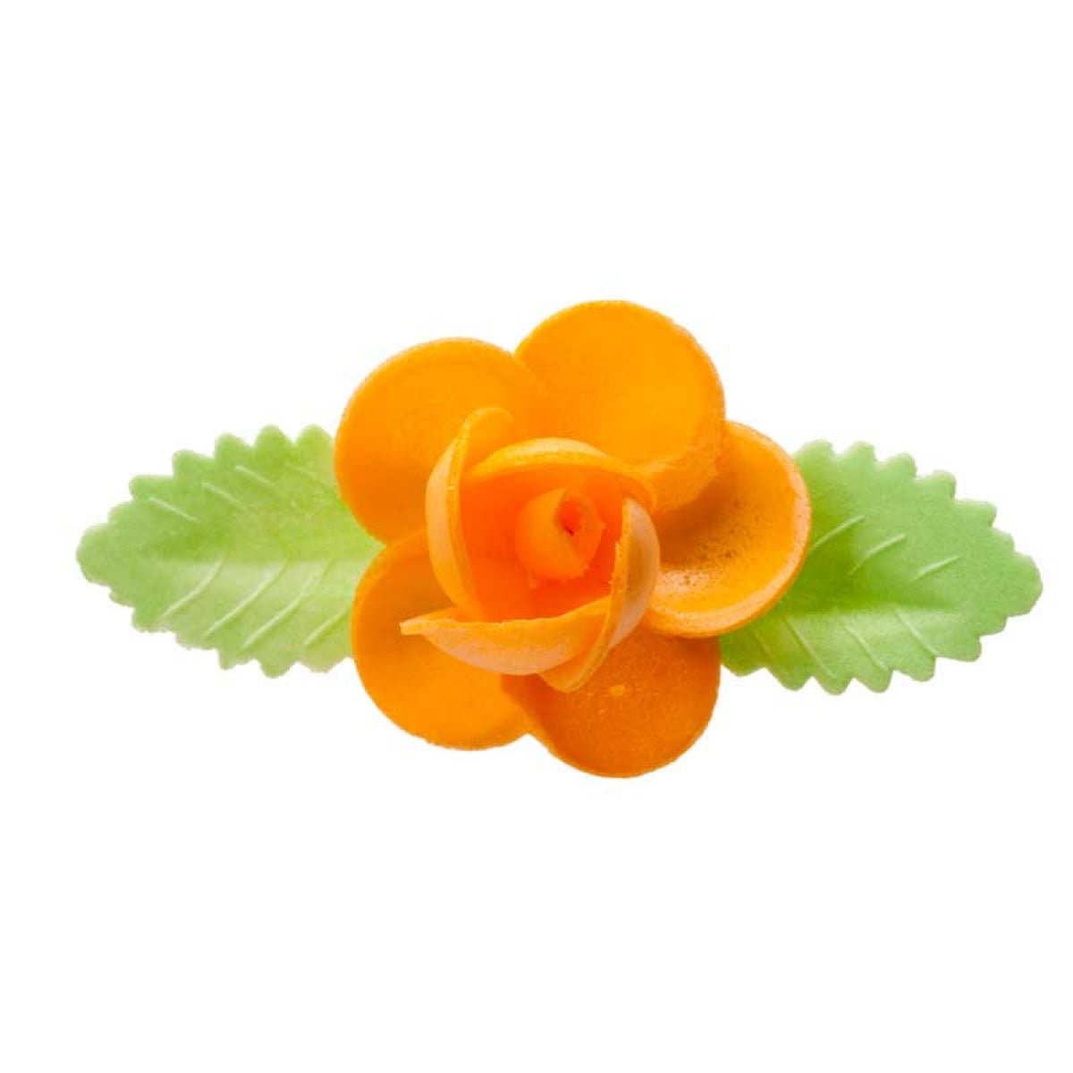 Roses en azyme avec feuilles (50pcs)