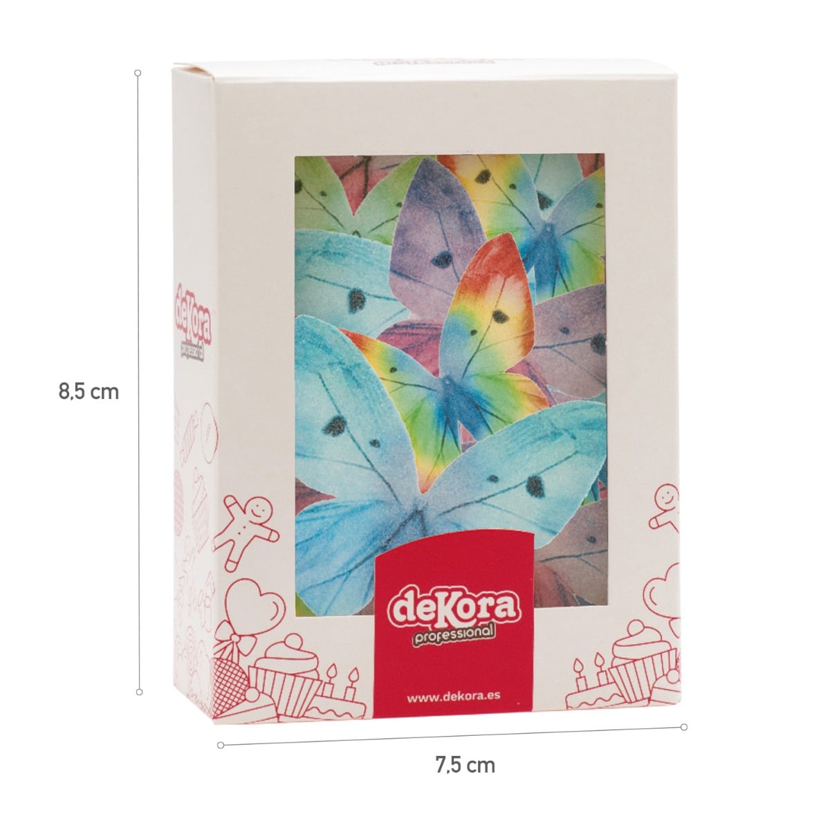 Décos comestibles - Papillons 3-6cm (87pcs)
