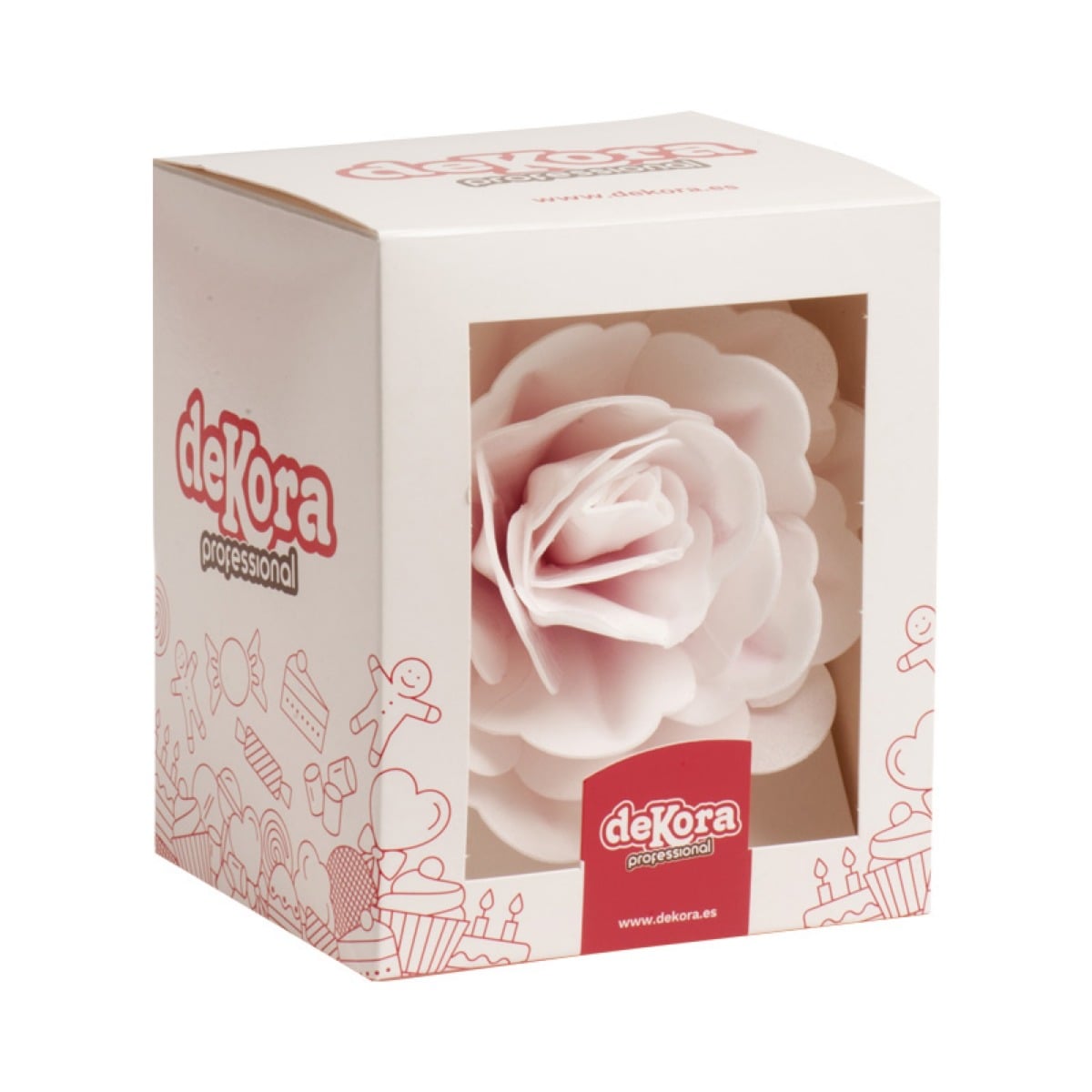 Fleur Rose Géante Ø12.5cm - Beige