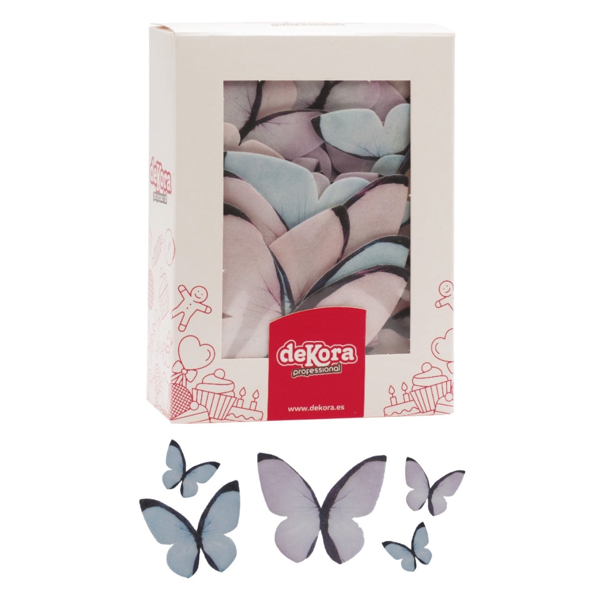 Décos comestibles - Papillon Pastel (79pcs)