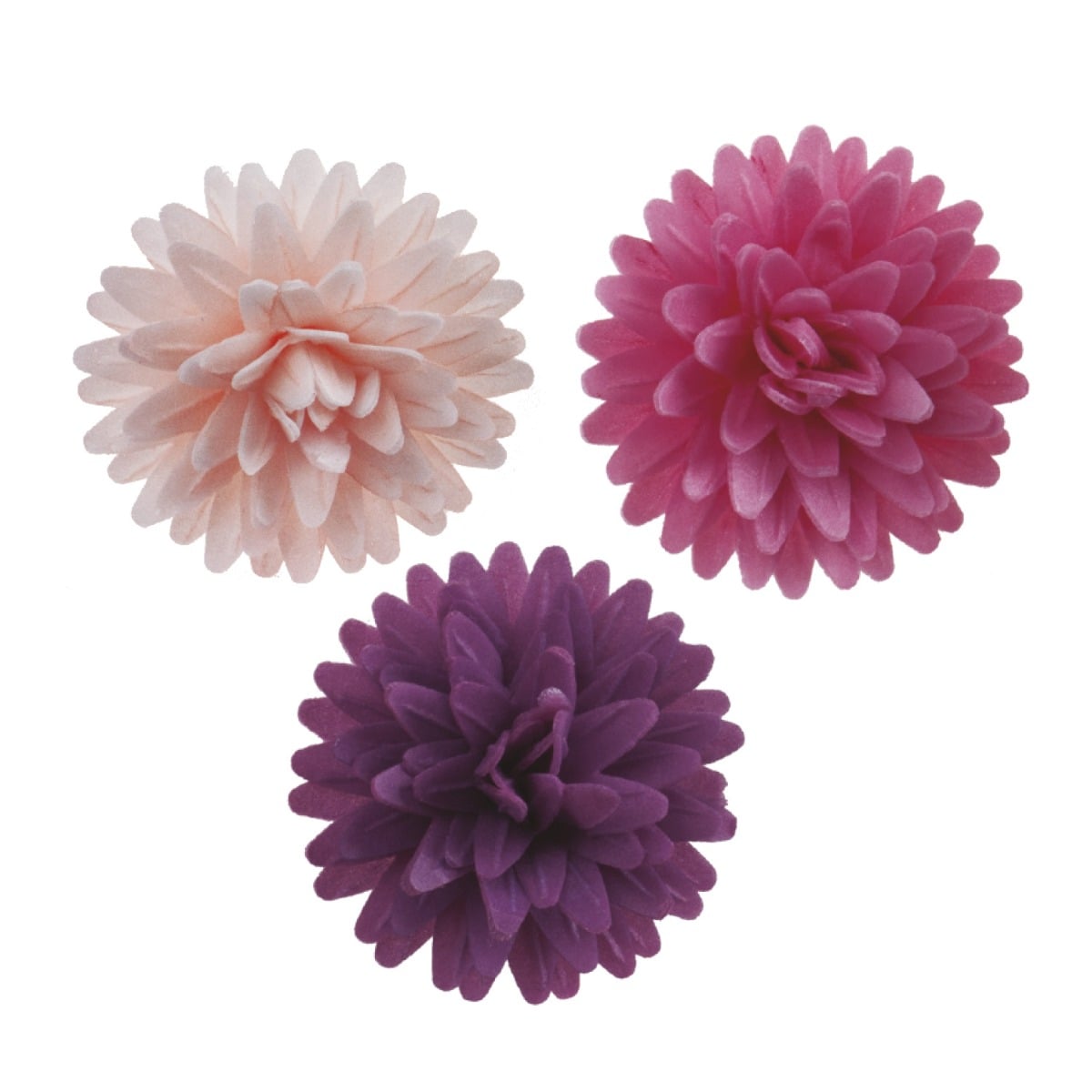 Décos comestibles - Pompons Fleurs Violet 4.5cm (12pcs)