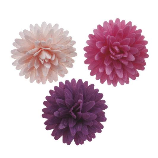 Décos comestibles - Pompons Fleurs Violet 4.5cm (12pcs)