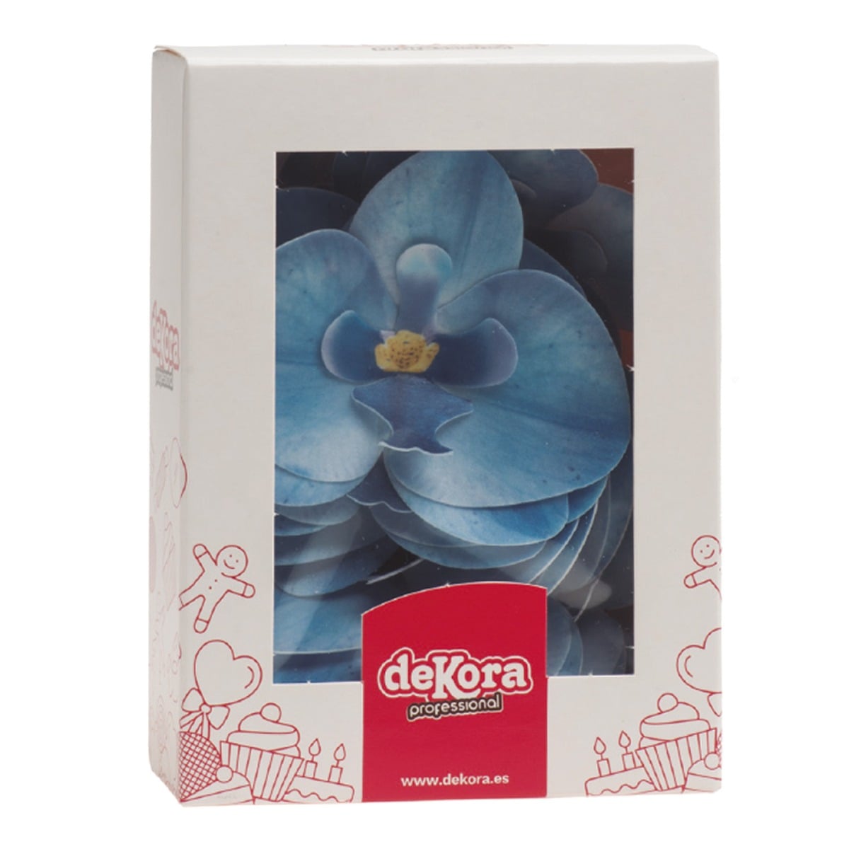 Décos comestibles - Orchidee Bleu (10pcs)