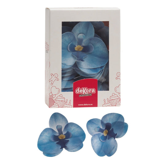 Décos comestibles - Orchidee Bleu (10pcs)