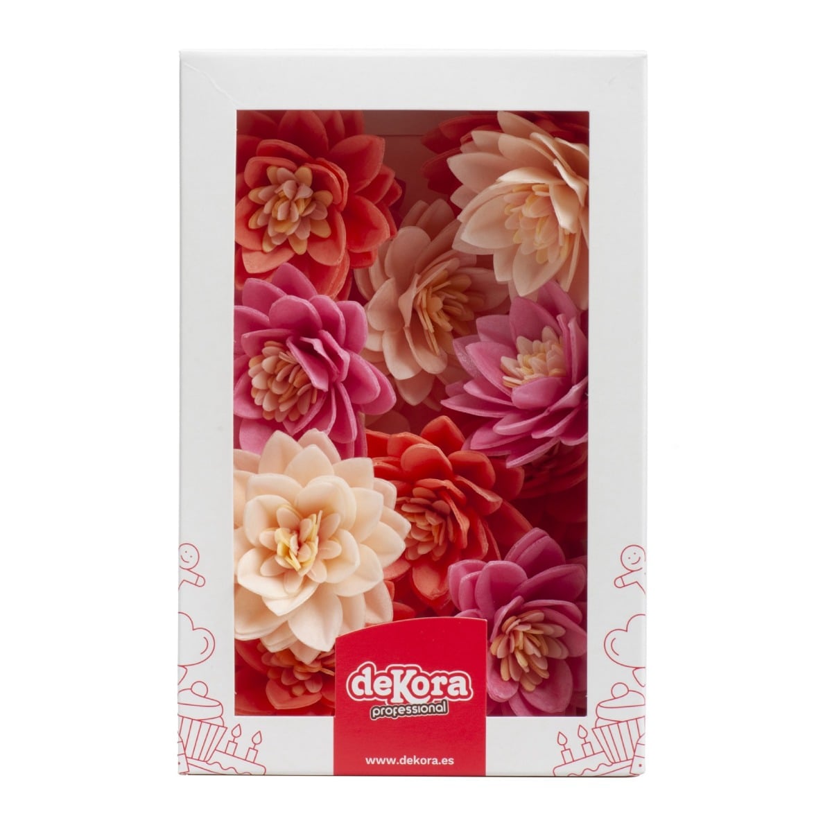 Fleurs de Lotus en azyme assorties (15pcs)
