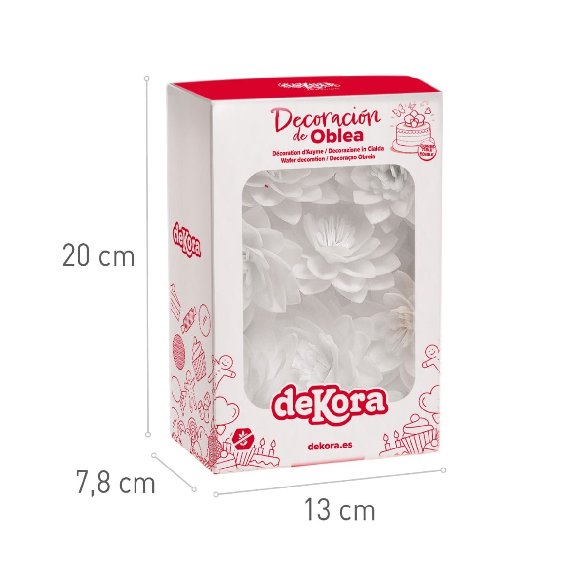 Fleurs Blanches Ø5.5cm (18pcs)