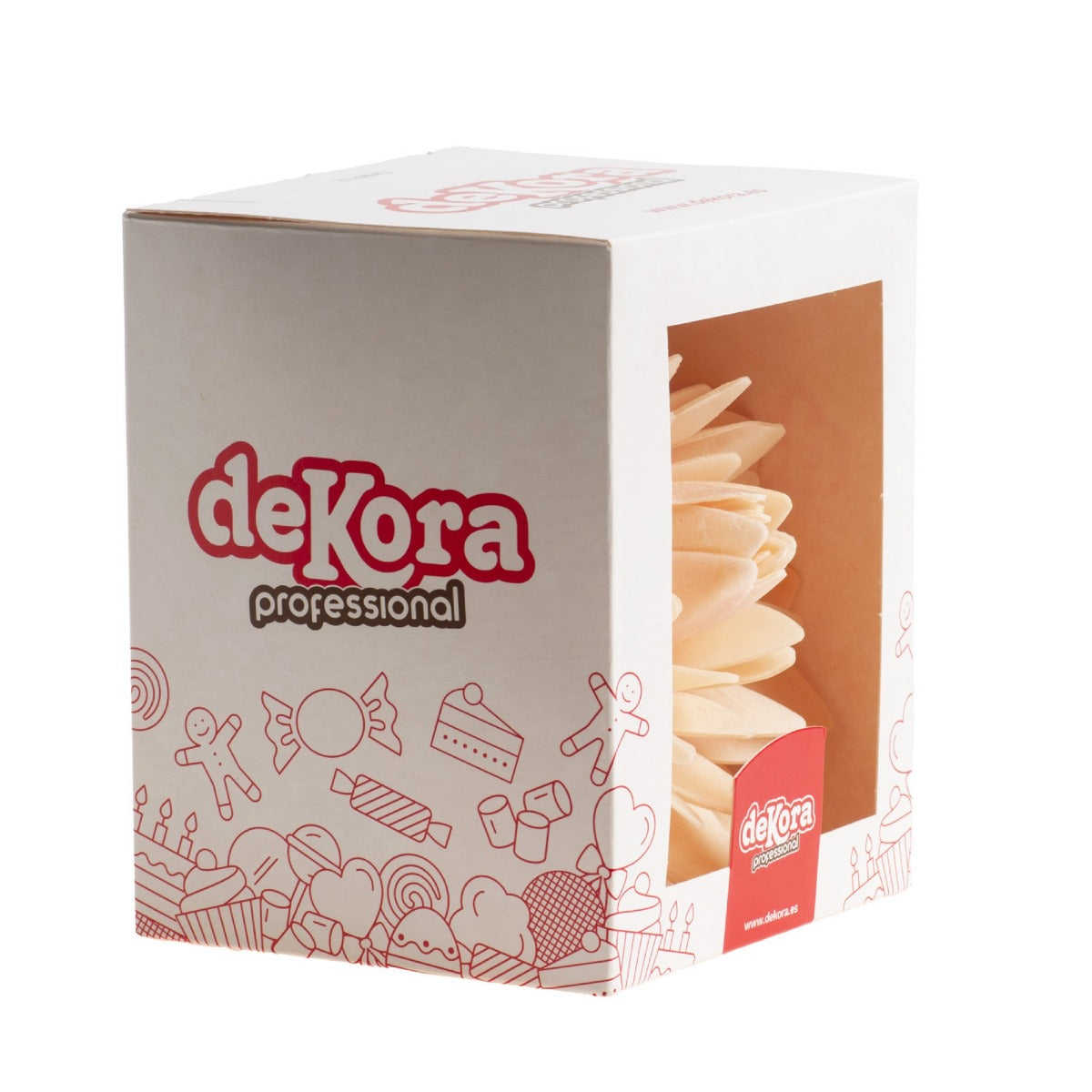 Dahlia en azyme géante Ø12.5cm - Pêche