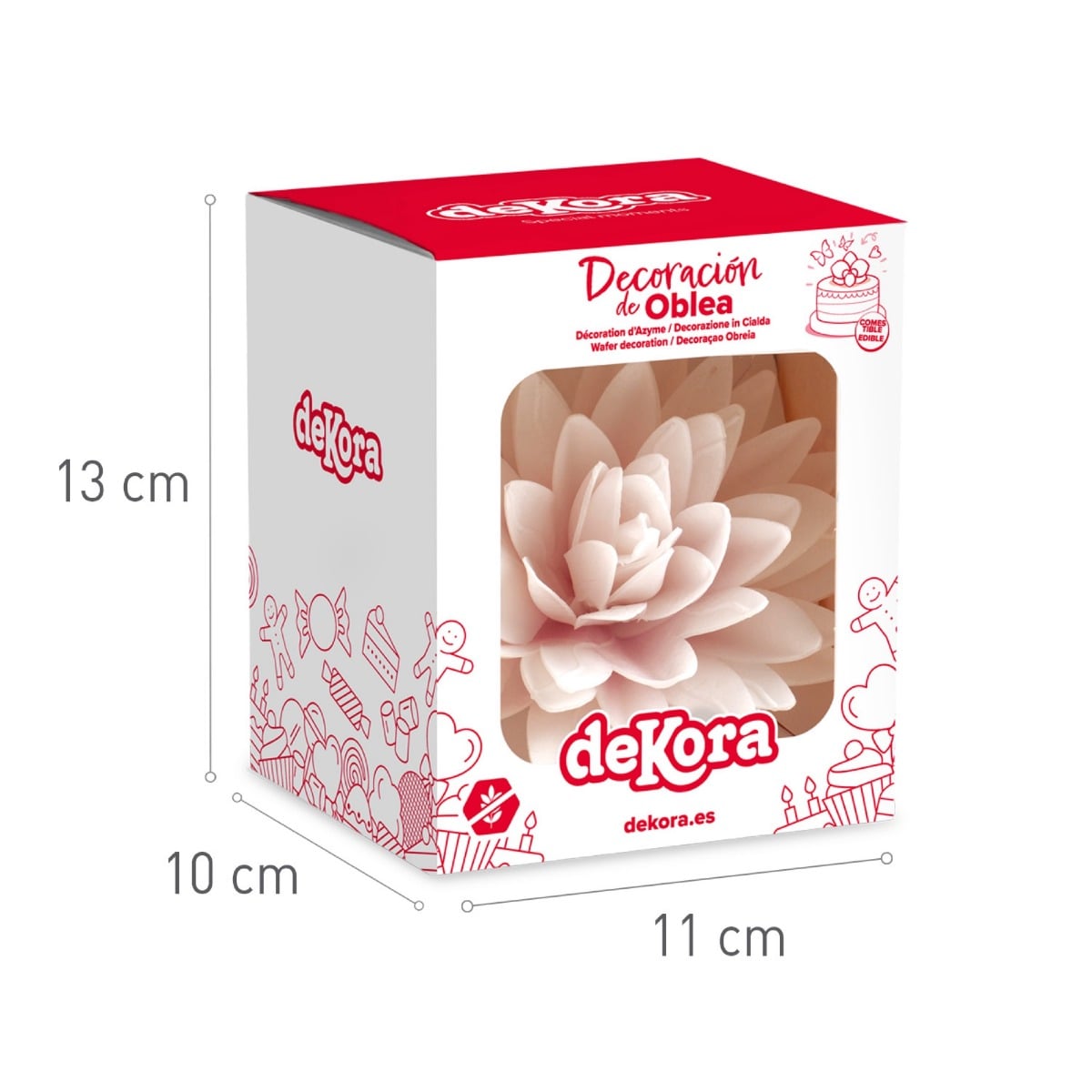 Fleurs Etoile Rose Ø12.5cm