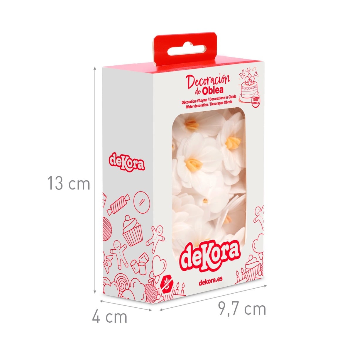 Fleurs Blanches Ø4cm (18pcs)