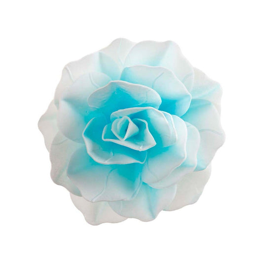 Fleur Rose Bleue géante 12.5cm