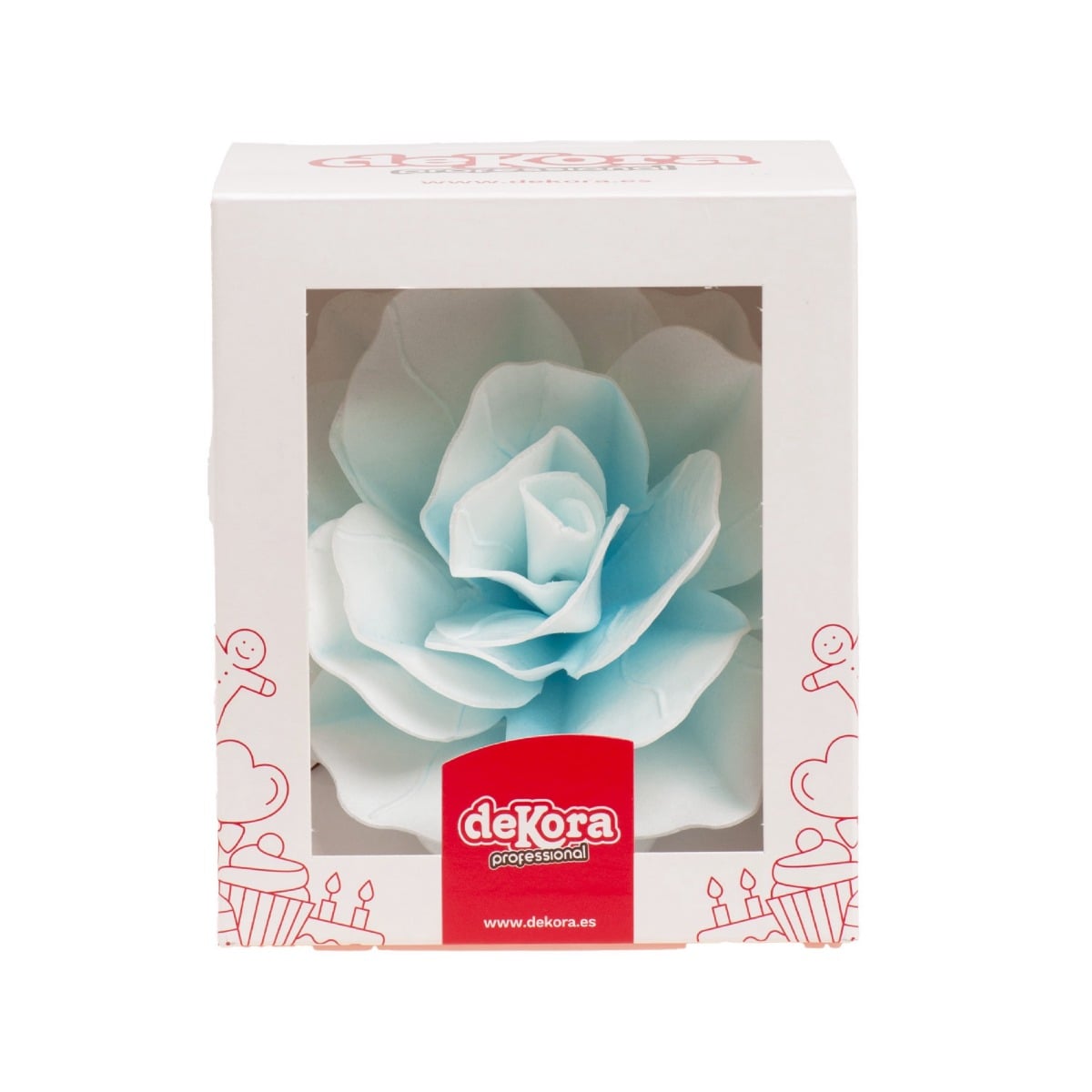 Fleur Rose Bleue géante 12.5cm