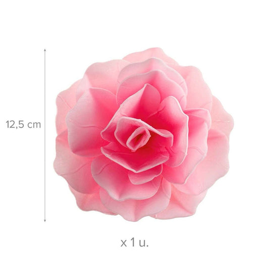 Fleur Rose Géante Ø12.5cm - Rose