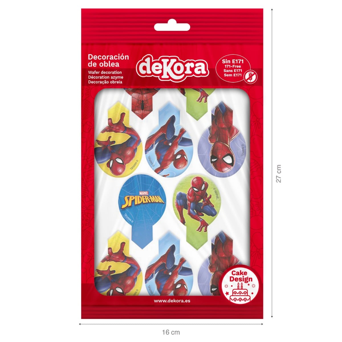Minis Disques Comestibles - Spiderman